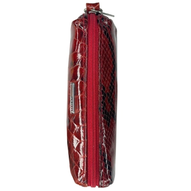 Ключниця з натуральної шкіри Karya 436-516-2 червоний з чорним