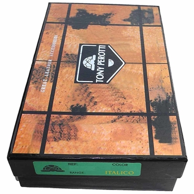 Кожаный футляр для солнцезащитных очков Tony Perotti Italico 1807 nero (черный), Черный