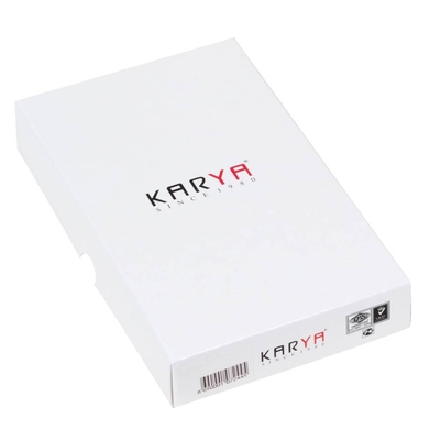 Шкіряний гаманець Karya на два відділи KR1186-098 сірого кольору