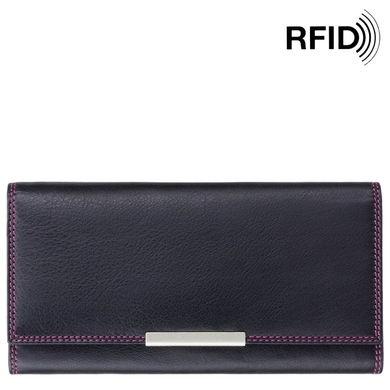 Жіночий гаманець з натуральної шкіри Visconti Rio Paloma R11 Black Berry