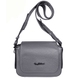 Кожаная женская сумка Tony Bellucci с широким ремнем TB0480-1032 серого цвета, Серый