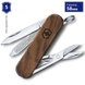 Складной нож-брелок миниатюрный Victorinox Classic SD WOOD 0.6221.63 (Коричневый)
