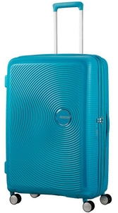 Чемодан American Tourister Soundbox из полипропилена на 4-х колесах 32G*003 (большой), Summer blue
