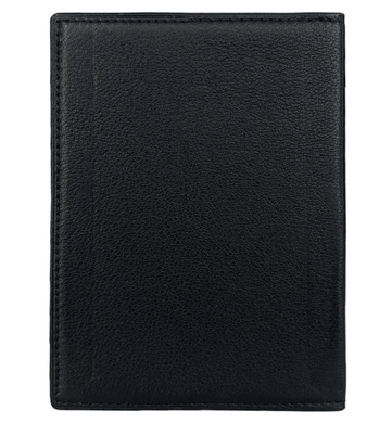 Кожаная обложка на паспорт Eminsa из гладкой кожи ES1-1523-18-1 черная, Черный