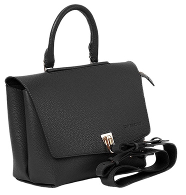 Шкіряна жіноча сумка Tony Bellucci із зернистої шкіри TB0866-281 чорного кольору, Чорний
