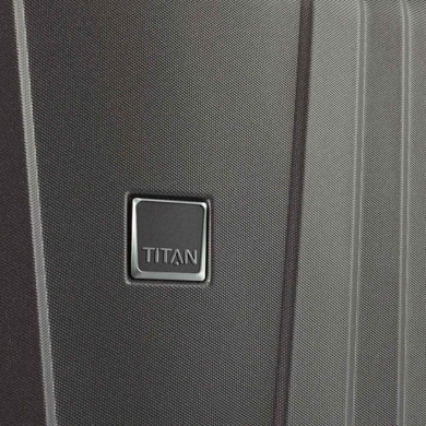 Чемодан Titan X-Ray Pro из поликарбоната на 4-х колесах 700925 (средний), 7009-85 Atomic Steel