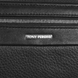 Барсетка Tony Perotti New Contatto 9323 из натуральной кожи с кистевым ремнем черная, Black (черный)