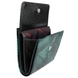 Малий гаманець Karya з лакованої шкіри KR1066-549-1 зелений з чорним