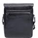 Чоловіча сумка Karya з натуральної телячої шкіри 0879-03 чорного кольору