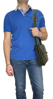 Чоловіча сумка Karya під клапаном KR0274-552 зеленого кольору