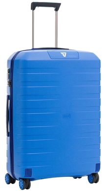 Валіза з поліпропілену на 4-х колесах Roncato Box 2.0 5542/0328 Blue/Light blue (середня)