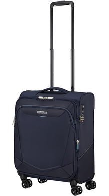 Чемодан American Tourister Summerride  текстильный на 4-х колесах ME7*004;41 Navy (малый)