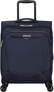 Чемодан American Tourister Summerride  текстильный на 4-х колесах ME7*004;41 Navy (малый)