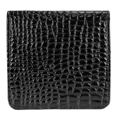 Малий гаманець Karya з натуральної шкіри 1106-502-2 чорного кольору