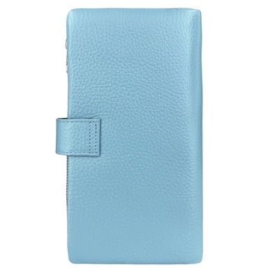Женское портмоне Karya из натуральной кожи KR1135-100 голубого цвета