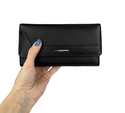 Шкіряний гаманець Eminsa на магнітах ES2188-18-1 чорного кольору