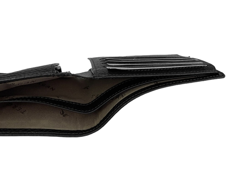 Шкіряне портмоне Tergan з відкидною кишенею TG1469 коричневого кольору, Коричневий