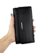 Кожаный кошелек Eminsa на магнитах ES2188-18-1 черного цвета