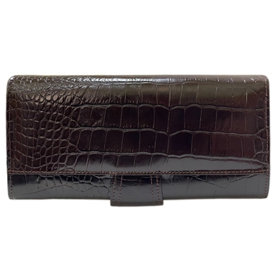 Жіночий гаманець Karya з натуральної шкіри 1098-57 темно-коричневого кольору
