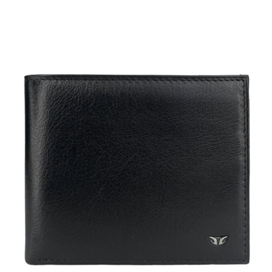 Кожаное портмоне Tergan с откидным карманом TG1254 черного цвета, Черный