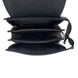 Чоловіча сумка з клапаном Karya із натуральної шкіри 0262-45 чорного кольору
