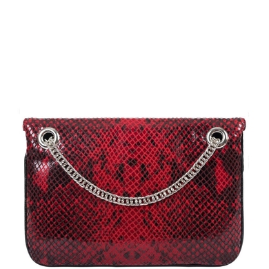 Жіноча шкіряна сумка Mattioli 094-18C червоно-чорна, Красный с черным