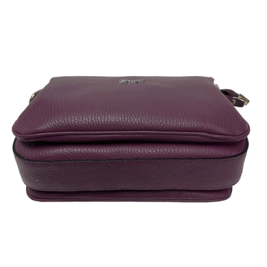 Жіноча сумка Karya з натуральної шкіри 5069-105 рожево-лілового кольору, Рожево-ліловий