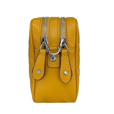 Жіноча мала сумка Karya з натуральної шкіри 2308-56 жовтого кольору, Жовтий