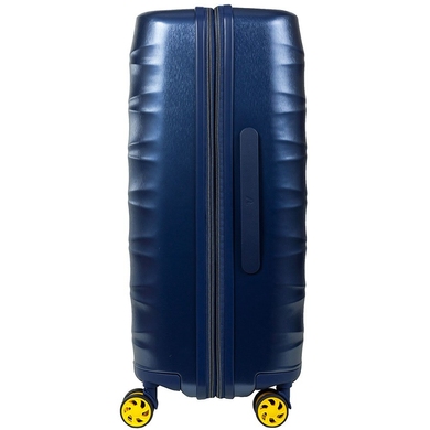 Валіза з полікарбонату/ABS пластику на 4-х колесах Roncato Stellar 414702 (середня), 4147-23-Blu Notte