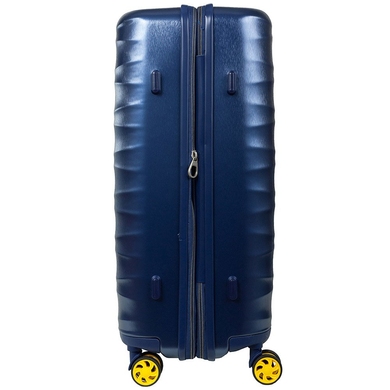 Чемодан из поликарбоната/ABS пластика на 4-х колесах Roncato Stellar 414702 (средний), 4147-23-Blu Notte