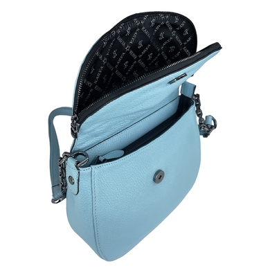 Женская сумка Karya из зернистой кожи KR2396-100 голубого цвета, Голубой