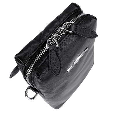 Женская вертикальная сумка Karya из натуральной кожи KR2310-45 черного цвета, Черный