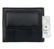 Шкіряний затискач для грошей на магніті Karya з монетником KR1-0903-45 чорний, Чорний
