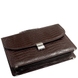 Чоловічий портфель з натуральної тисненої шкіри Karya 0123-57 коричневого кольору