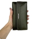Шкіряний гаманець Eminsa на магнітах ES2188-37-36 темно-оливкового кольору