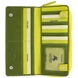 Женский кошелек из натуральной кожи с RFID Visconti Rainbow Honolulu RB55 Lime Multi