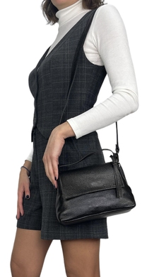 Женская кожаная сумка Tony Bellucci небольшого размера TB0059-281 черная, Черный