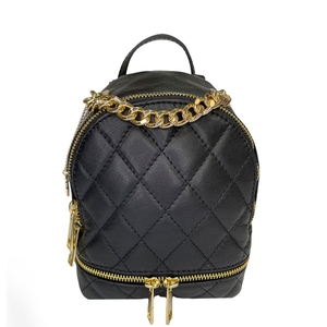 Женская сумка-рюкзак из натуральной кожи Tony Perotti Borsa CA006-0BK nero (черная), Черный