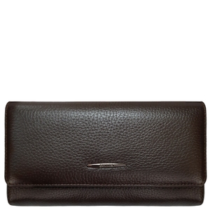 Шкіряний гаманець Eminsa на магнітах ES2199-18-3 шоколадного кольору