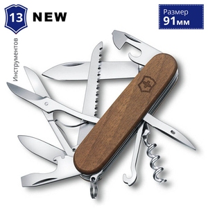 Складной нож Victorinox Huntsman WOOD NEW 1.3711.63B1 (Коричневый)
