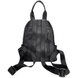 Женский кожаный рюкзак Eminsa на один отдел ES40297 черного цвета, Черный, Зернистая