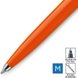Шариковая ручка в блистере Parker Jotter 17 Plastic Orange CT BP 15 436 Ярко-оранжевый/Хром
