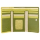 Жіночий гаманець з натуральної шкіри з RFID Visconti Rainbow Bora RB43 Lime Multi