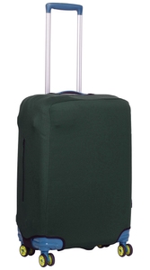 Чехол защитный для среднего чемодана из дайвинга M 9002-54 Черно-зелений, Черно-зеленый