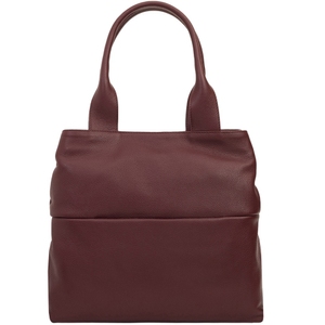 Женская сумка Mattioli 083-21C из натуральной итальянской кожи бордового цвета, Бордовый