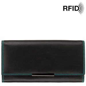 Жіночий гаманець з натуральної шкіри Visconti Rio Paloma R11 Black/Rhumba