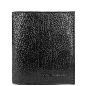 Чоловіче портмоне на кнопці Tony Bellucci із зернистої шкіри TB136-893 чорне, Чорний