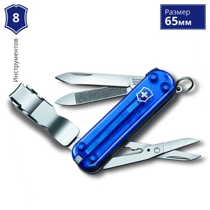Складаний ніж-брелок Victorinox Nail Clip 580 0.6463.T2 (Синій)