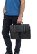 Чоловічий портфель із натуральної шкіри на один відділ The Bond 1430-1 чорного кольору
