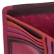 Жіночий гаманець з натуральної шкіри з RFID Visconti Rainbow Bermuda RB97 Plum Multi